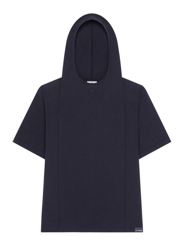 Courreges: Tシャツ - Tシャツ - 黒