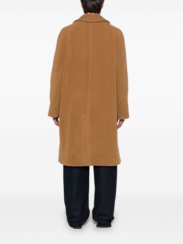 ロングコート - ブラウン shop online: GOLDEN GOOSE