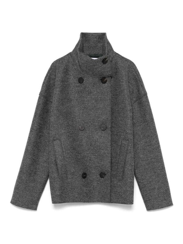 HARRIS WHARF LONDON: ショートコート - ショートコート - グレー