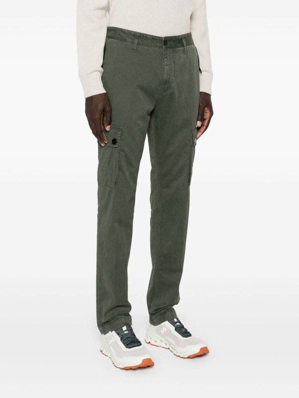 STONE ISLAND buy online Cotton Cargo Trousers With Pockets