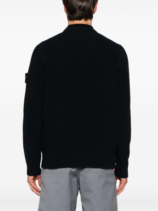 Rundhalspullover - Blau shop online: STONE ISLAND