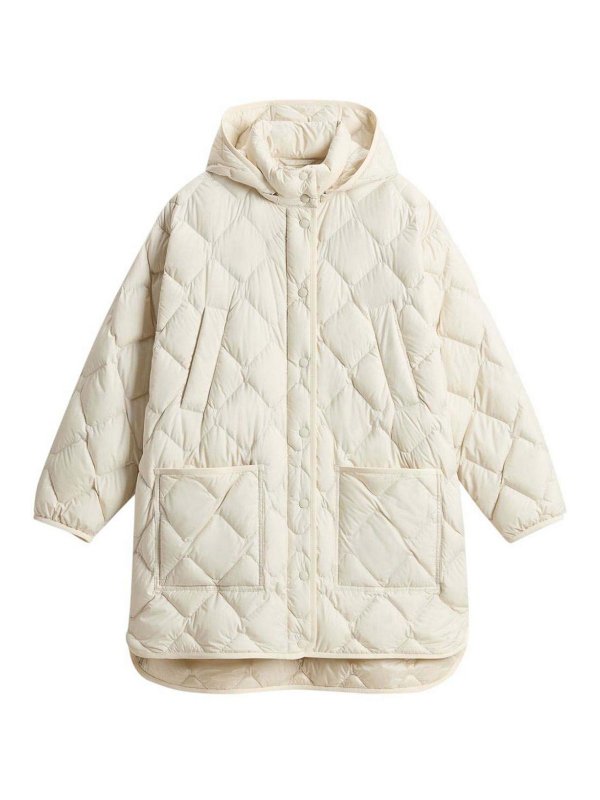 WOOLRICH: Kurze Mäntel - Kurzer Mantel - Beige
