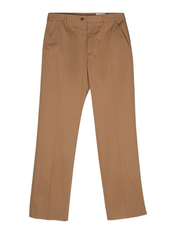 ALEXANDER MCQUEEN: casual trousers - Straight-Leg Cotton Pants