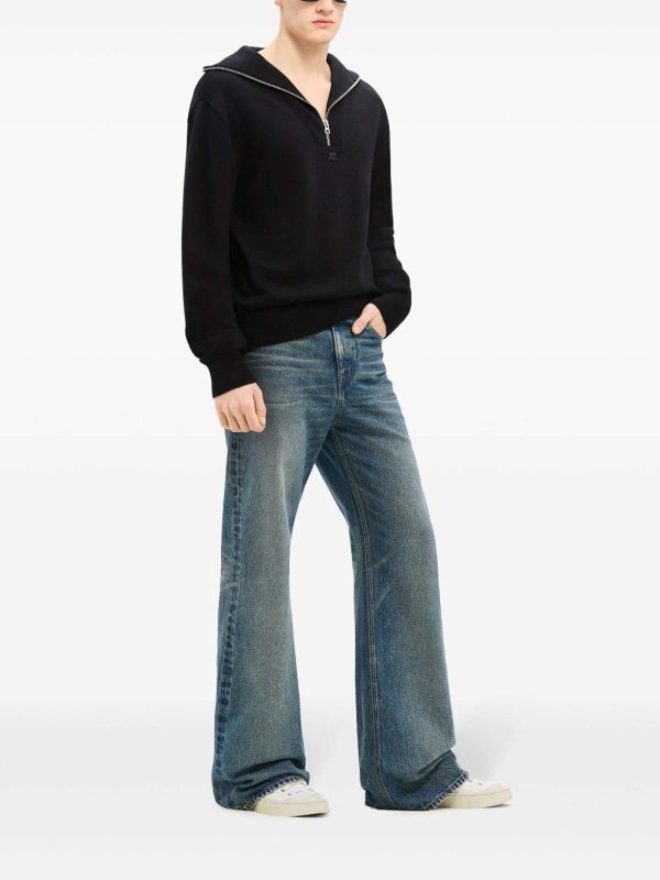 Courreges: Sweatshirts und Pullover online - Sweatshirt - Schwarz