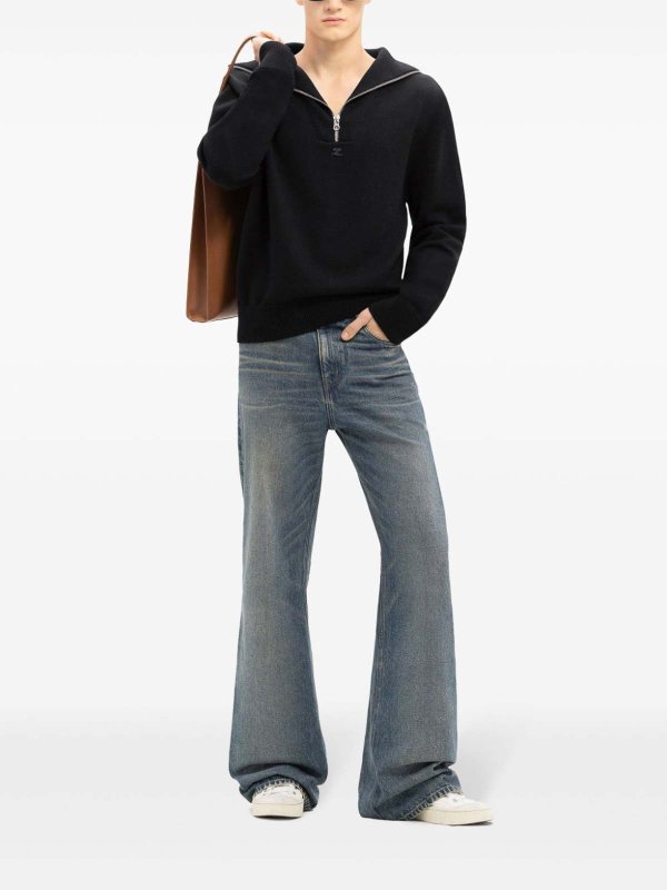 The Best Shops Courreges: Sweatshirts und Pullover - Sweatshirt - Schwarz