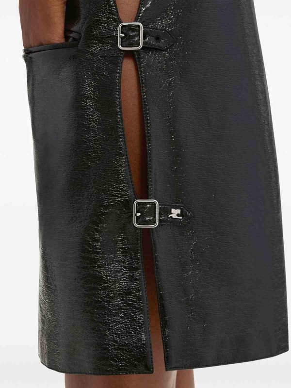 膝丈ドレス - 黒 shop online: Courreges