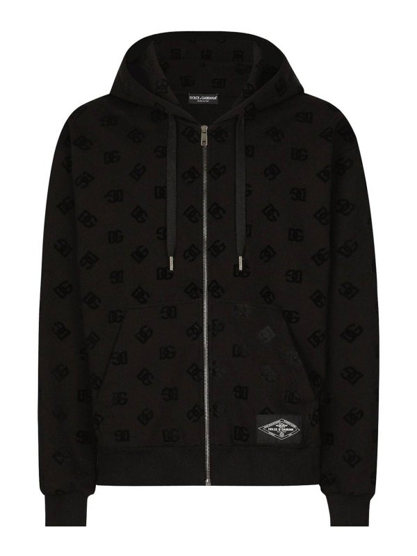 DOLCE & GABBANA: Sweatshirts & Sweaters - Hoodie In Cotton With Logo And Hood