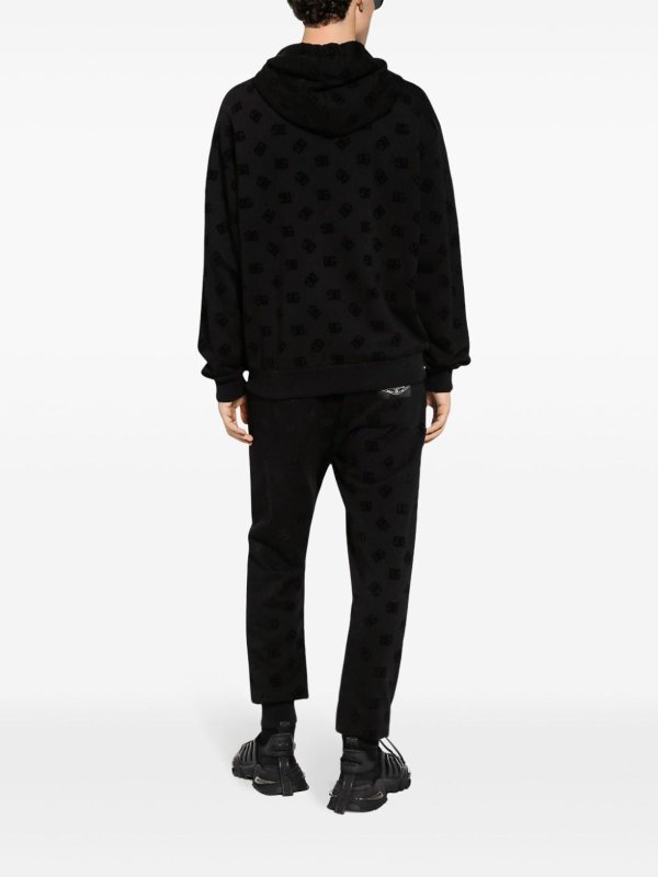 The Best Shops DOLCE & GABBANA: Sweatshirts & Sweaters - Hoodie In Cotton With Logo And Hood