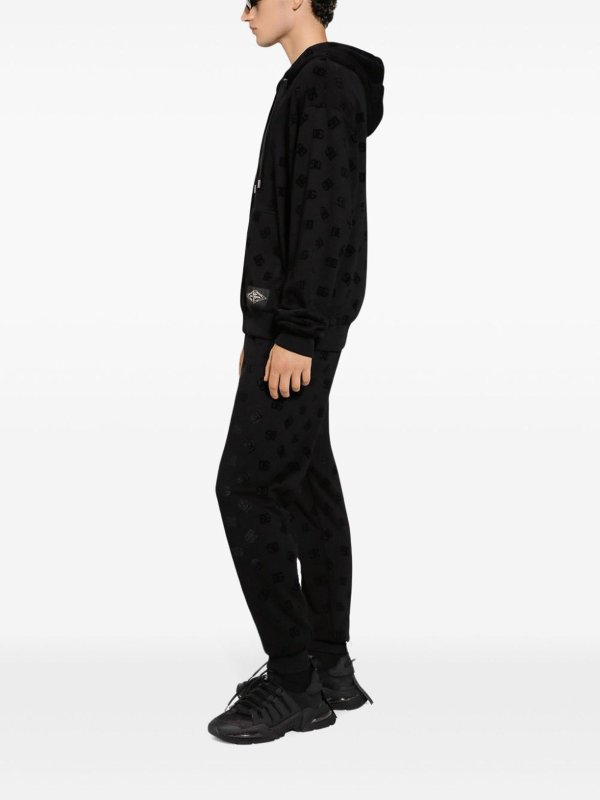 DOLCE & GABBANA buy online Hoodie In Cotton With Logo And Hood