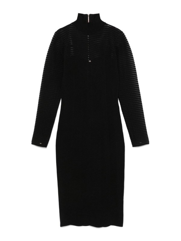 ELISABETTA FRANCHI: ニーレングスドレス - 膝丈ドレス - 黒