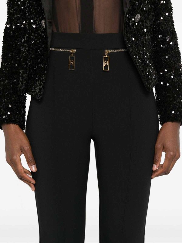 The Best Shops ELISABETTA FRANCHI: casual trousers - Black pants