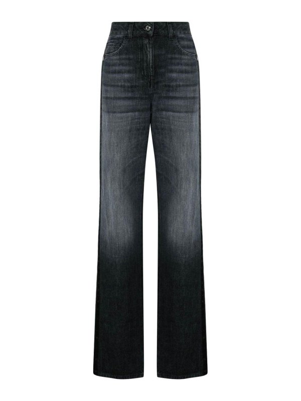 ELISABETTA FRANCHI: jeans dritti, a sigaretta - Jeans in denim