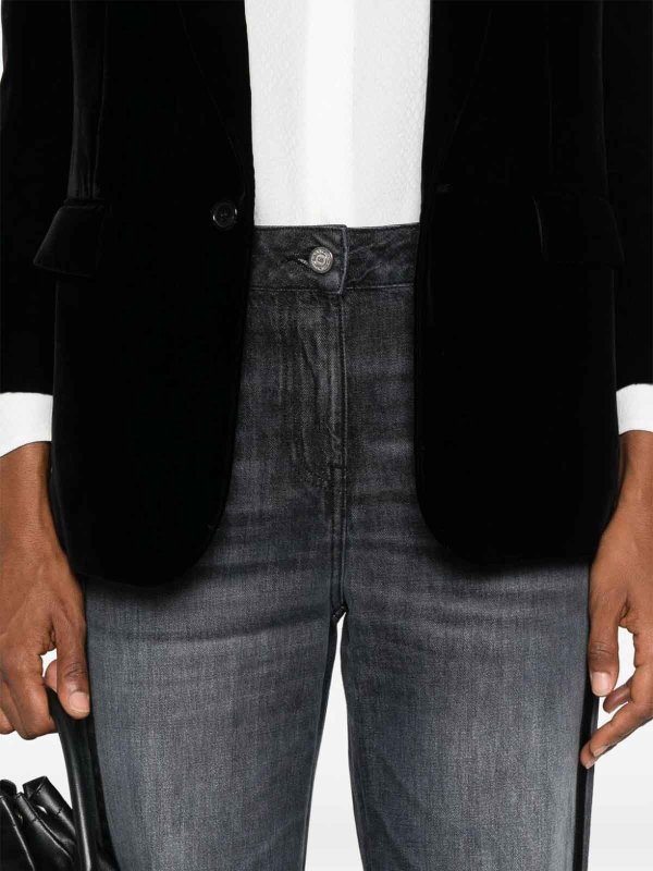 ELISABETTA FRANCHI: jeans dritti, a sigaretta online - Jeans in denim