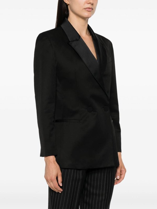 FORTE FORTE buy online Blazer In Viscose And Wool With Shiny Lapels