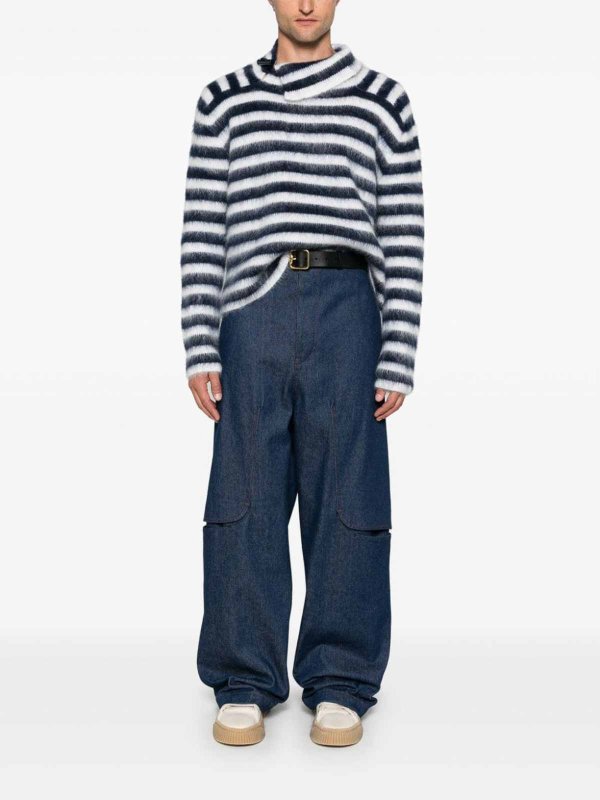 JACQUEMUS: Pull col rond online - Pull Col Rond - Multicolore