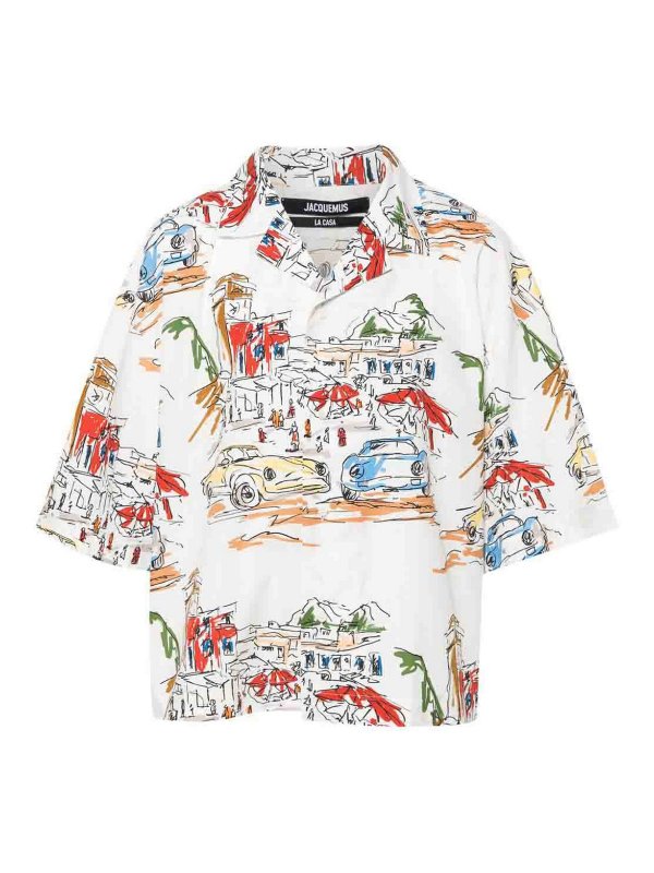 JACQUEMUS: shirts - La Chemise Casaco Cotton Shirt