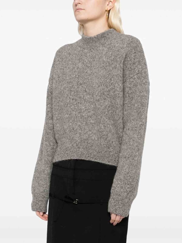 Pull Col Rond - Gris shop online: JACQUEMUS