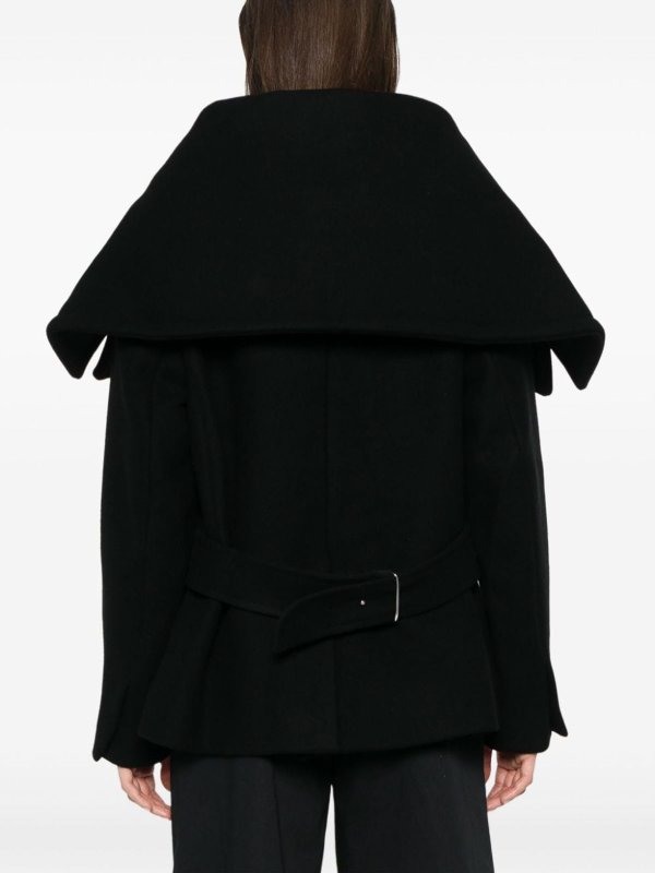 JACQUEMUS: short coats online - Wool Le Caban Caruso Short Coat