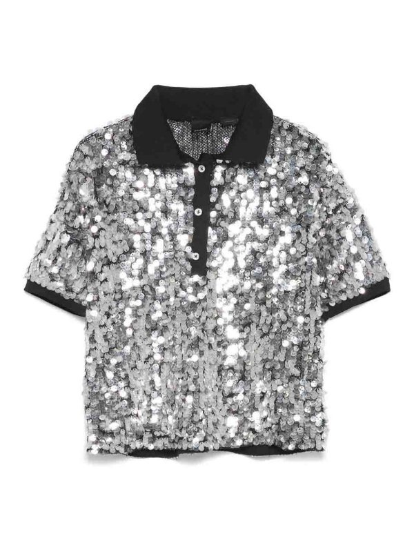Pinko: t-shirts - Sequined t-shirt