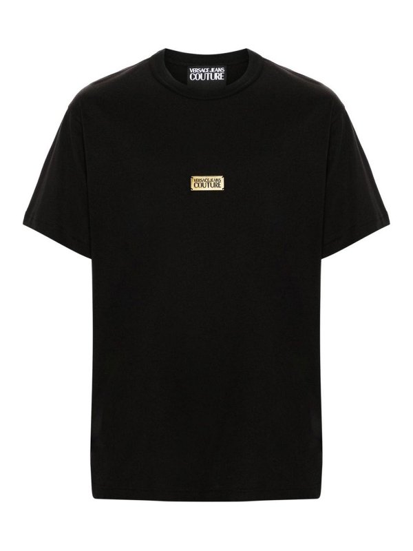 Versace Jeans Couture: T-shirts - T-Shirt - Schwarz
