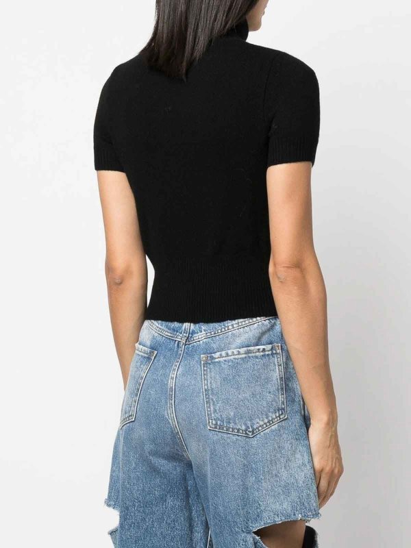 DIESEL: Cuellos altos y polos online - Suéter Con Cuello Alto - Negro