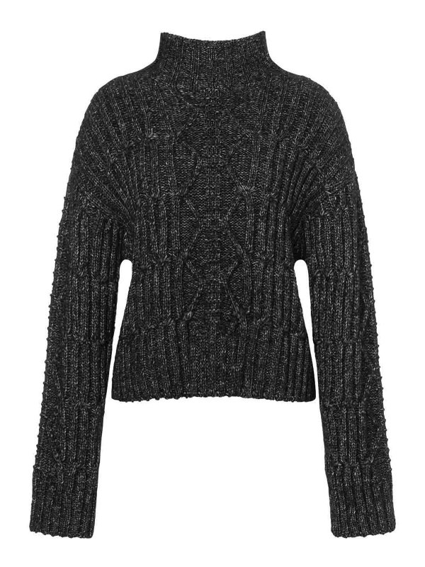 ALBERTA FERRETTI: crew necks - High-Neck Chunky-Knit Jumper