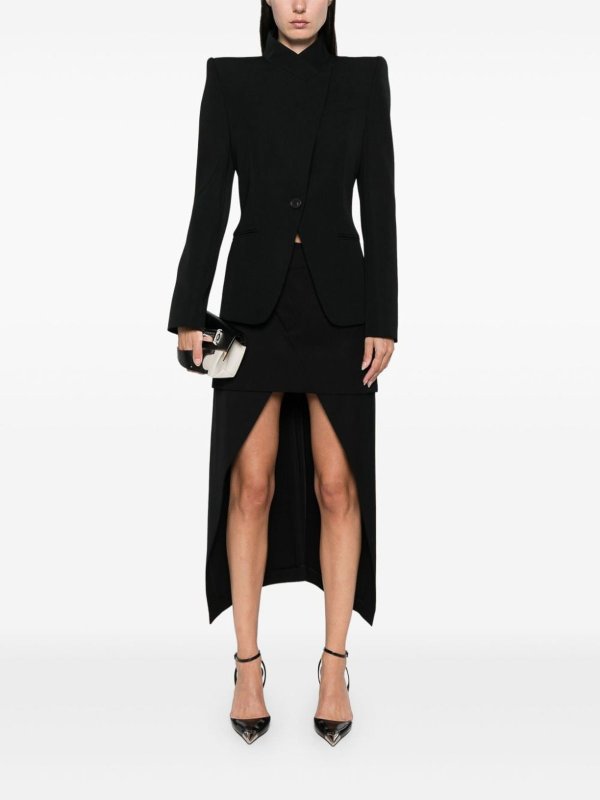 The Best Shops ALEXANDER MCQUEEN: blazers - Double-Breasted Wool Blazer