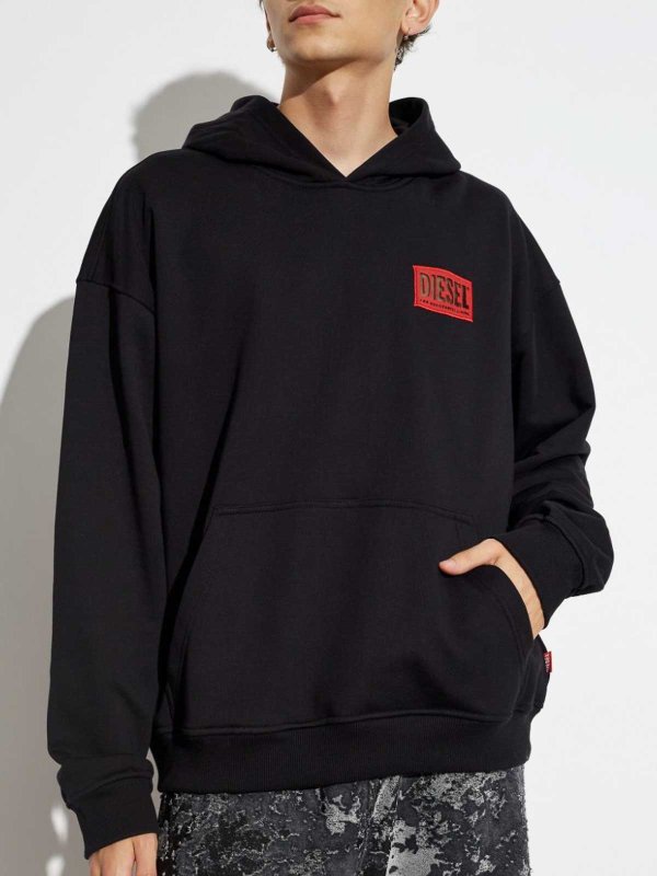 DIESEL: Sweatshirts und Pullover online - Sweatshirt - Schwarz