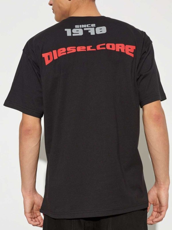 Tシャツ - 黒 shop online: DIESEL