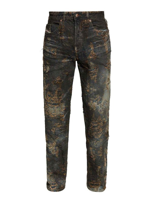 DIESEL: Jeans Rectos - Vaqueros Rectos - Azul