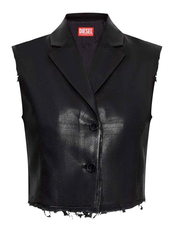 DIESEL: ベスト - ベスト - 黒