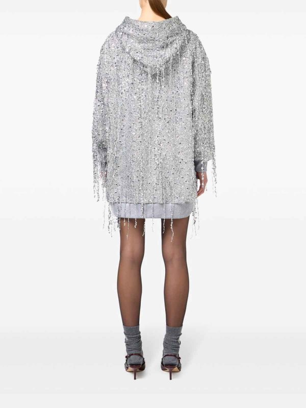 ELISABETTA FRANCHI: ニーレングスドレス online - 膝丈ドレス - グレー