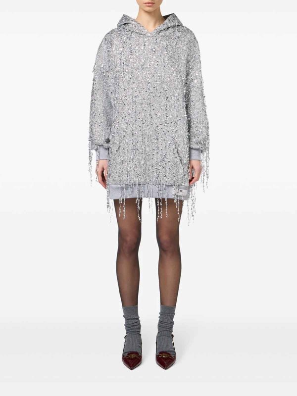 The Best Shops ELISABETTA FRANCHI: ニーレングスドレス - 膝丈ドレス - グレー