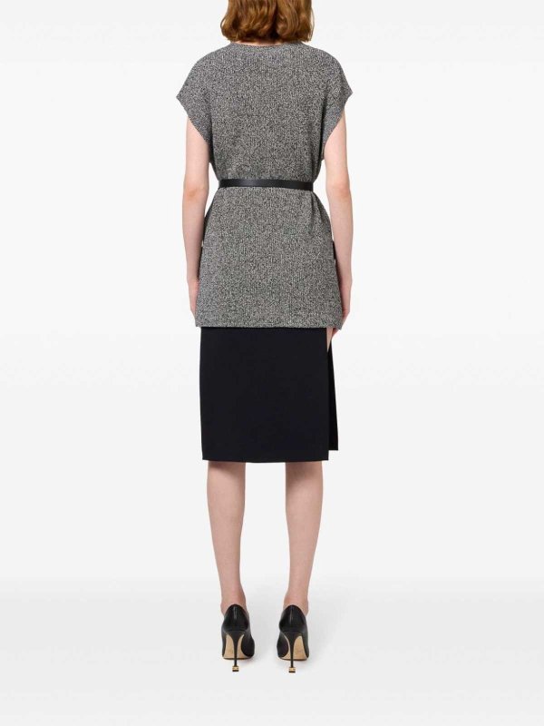 The Best Shops ELISABETTA FRANCHI: Faldas media pierna y semilargas - Falda Semilarga - Negro