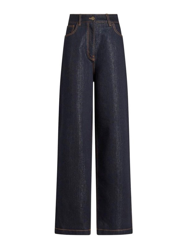 ETRO: Bootcut - Bootcut Jeans - Blau