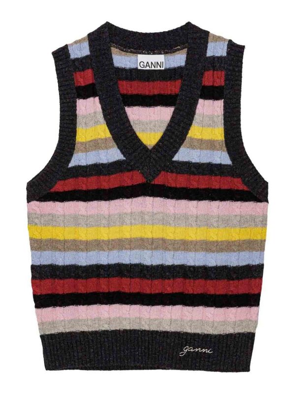 GANNI: crew necks - Jumper