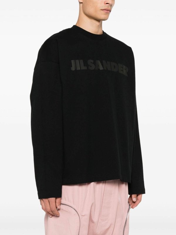 JIL SANDER: Camisetas online - Camiseta - Negro