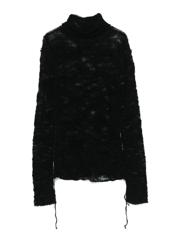 MM6 MAISON MARGIELA: クルーネック - クルーネック - 黒