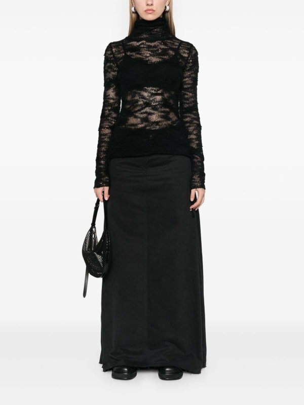 The Best Shops MM6 MAISON MARGIELA: クルーネック - クルーネック - 黒