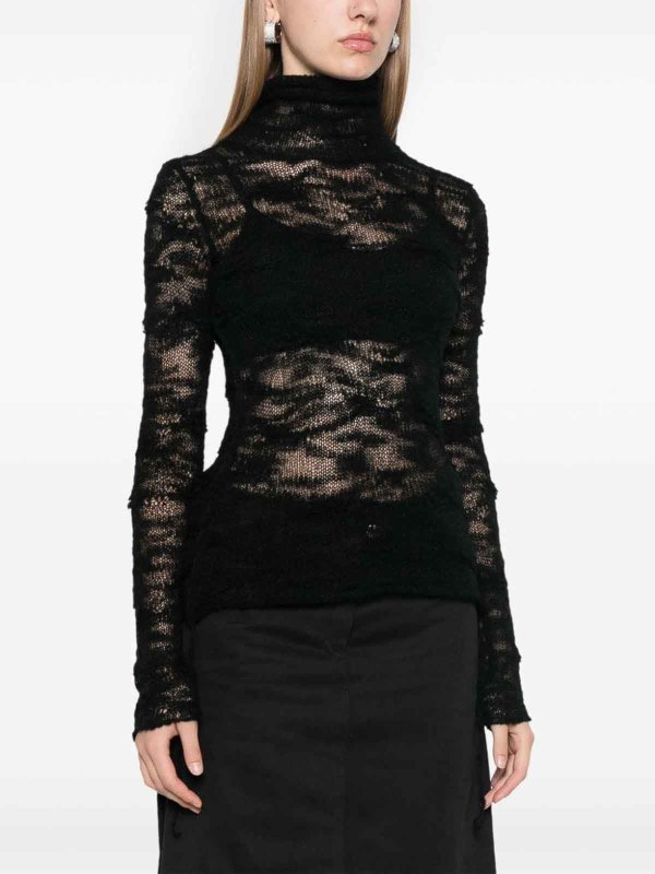 クルーネック - 黒 shop online: MM6 MAISON MARGIELA