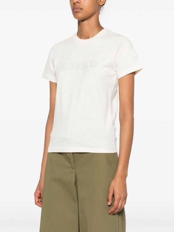MONCLER: t-shirt online - T-shirt in cotone