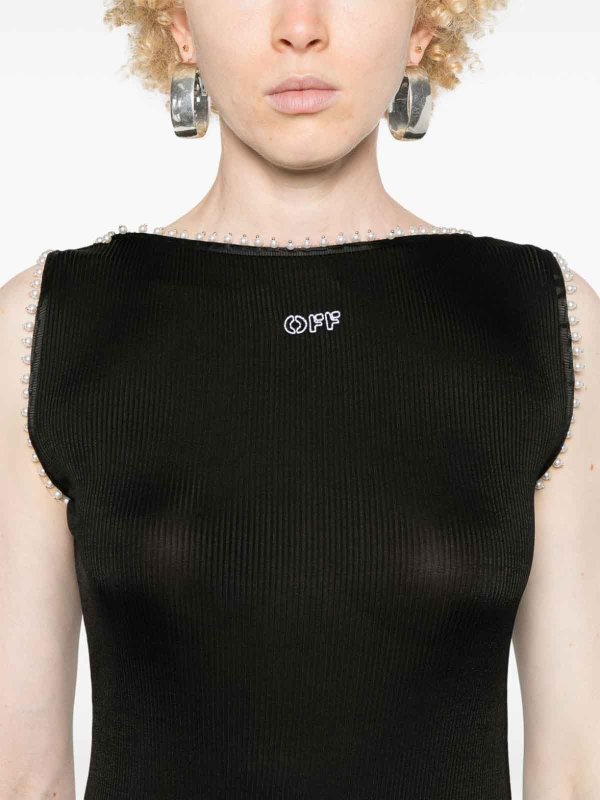 Vestido Midi - Negro shop online: OFF-WHITE