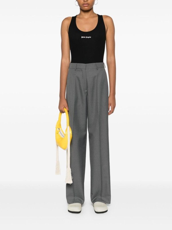 Palm Angels buy online Embroidered Logo Ribbed Tank Top