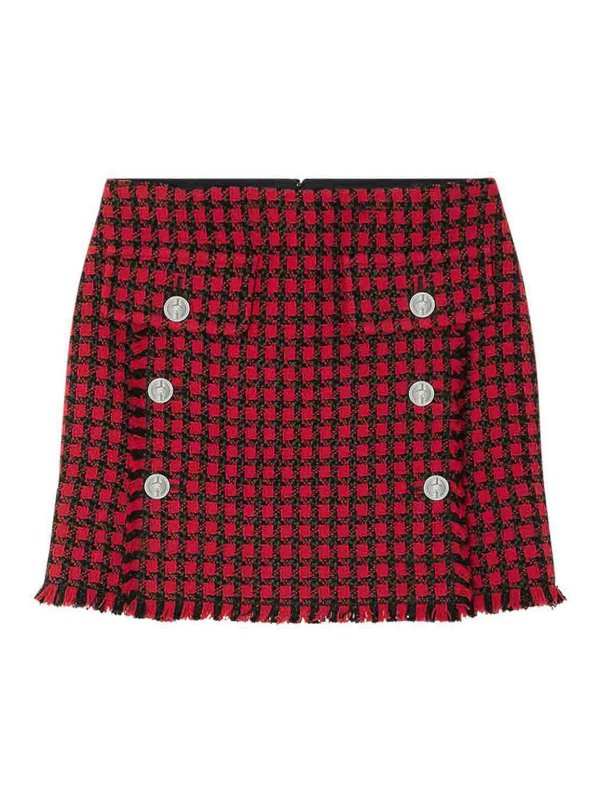 VERSACE: ミニスカート - ミニスカート - 赤