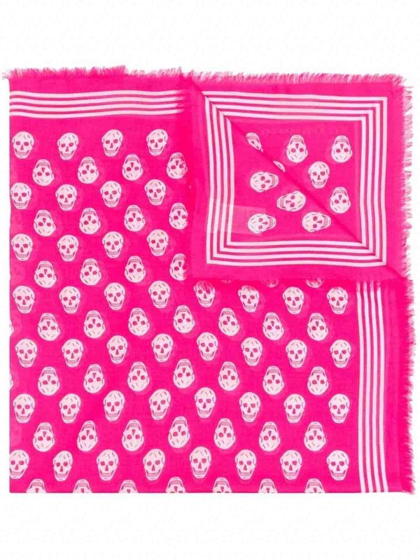 Bufanda - Skull Biker shop online: ALEXANDER MCQUEEN