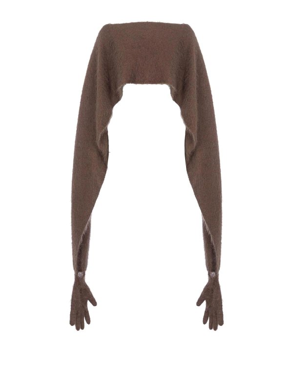 MOSCHINO: スカーフ - スカーフ - ブラウン