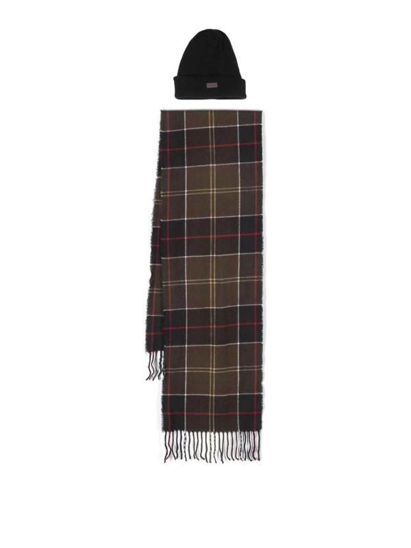 BARBOUR: hats & caps - Scarf And Hat Set