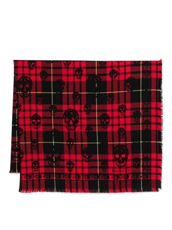 ALEXANDER MCQUEEN: スカーフ - スカーフ - 赤