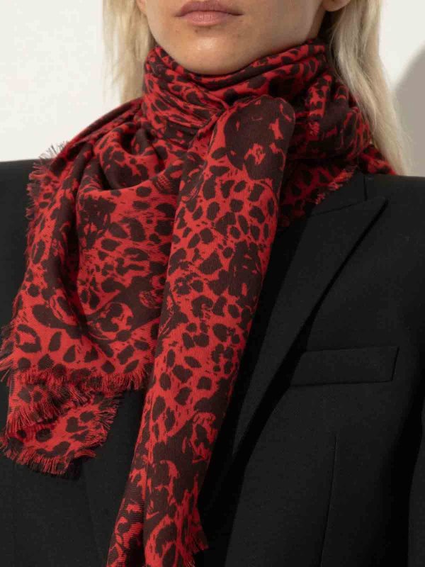 ALEXANDER MCQUEEN: スカーフ online - スカーフ - 赤