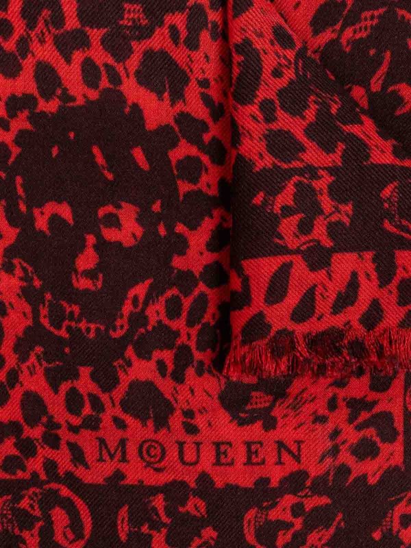 The Best Shops ALEXANDER MCQUEEN: スカーフ - スカーフ - 赤